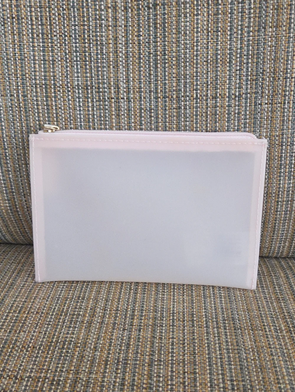 Burberry Pink Trim Clear Pouch